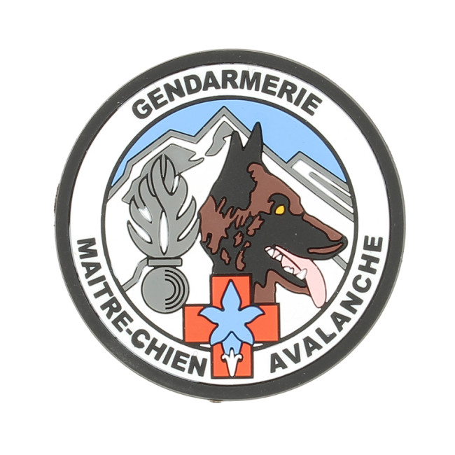 Ecusson Gendarmerie Maitre Chien Avalanche Pvc 3d De La Marque Dimatex