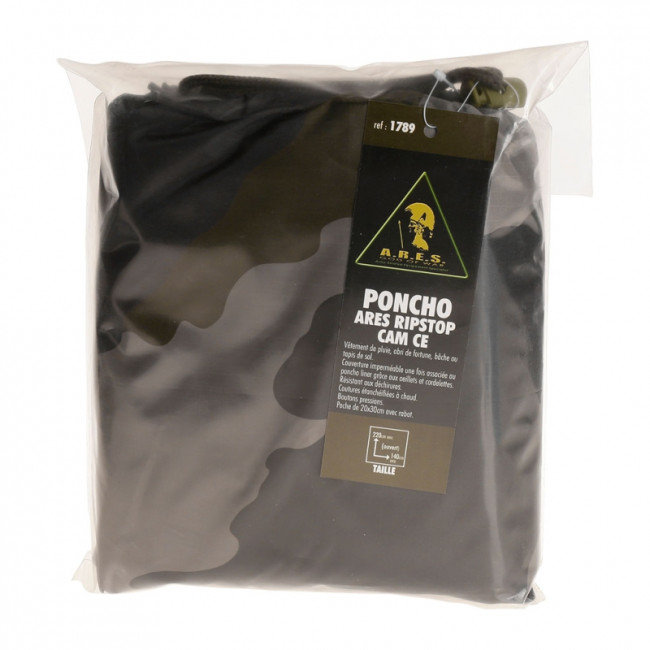 Poncho Ripstop Camo CE - Ares