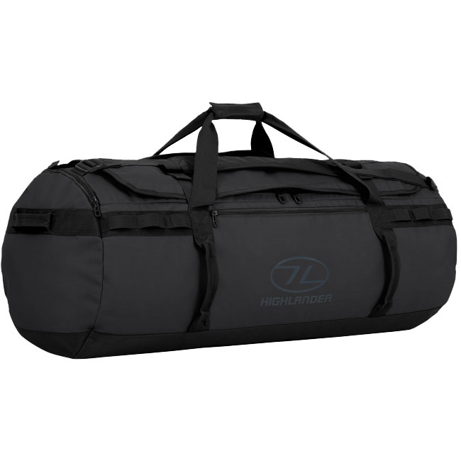 Waterdichte reistas STORM 120L zwart - Highlander