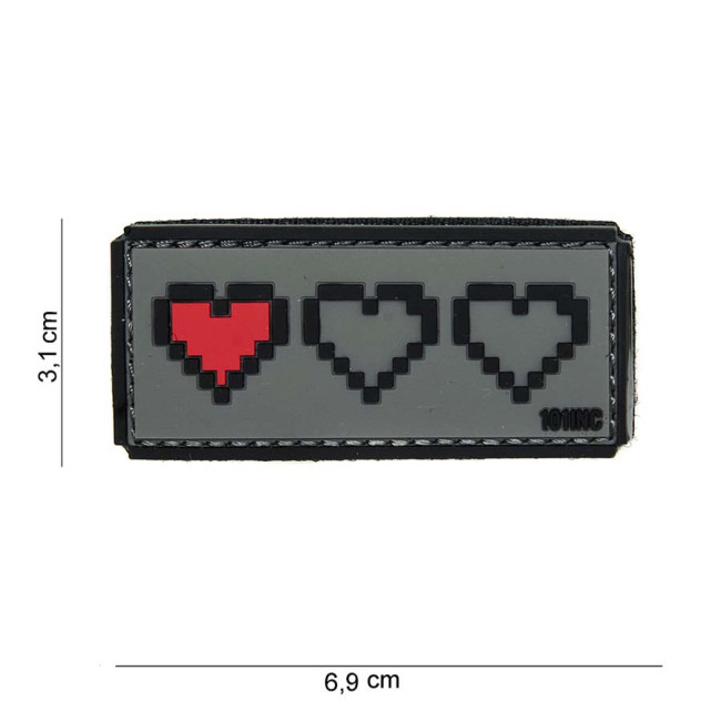 Patch 3D PVC "Last live" Gris - 101 Inc