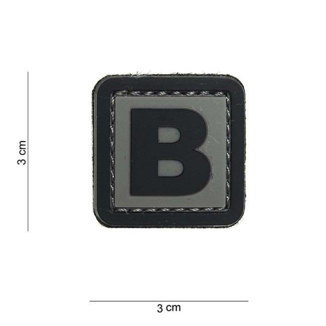 Patch 3D en PVC lettre B - 101 Inc