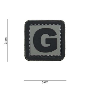 Patch 3D en PVC lettre G - 101 Inc