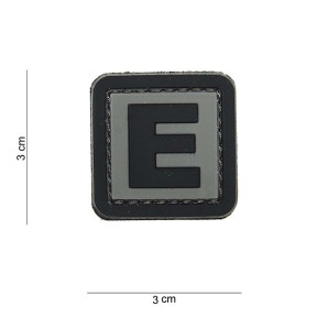 Patch 3D en PVC lettre E - 101 Inc
