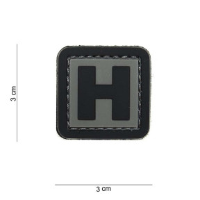 Patch 3D en PVC lettre H - 101 Inc