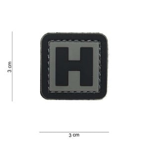 Naszywka 3D PVC litera H - 101 Inc