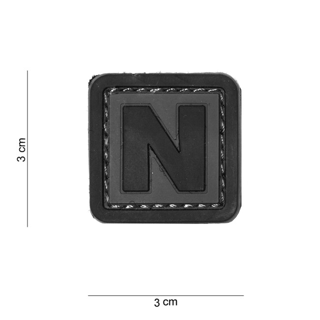 Patch 3D en PVC lettre N - 101 Inc