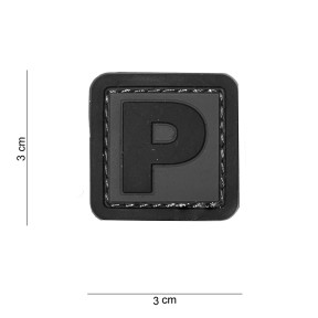 Patch 3D en PVC lettre P - 101 Inc