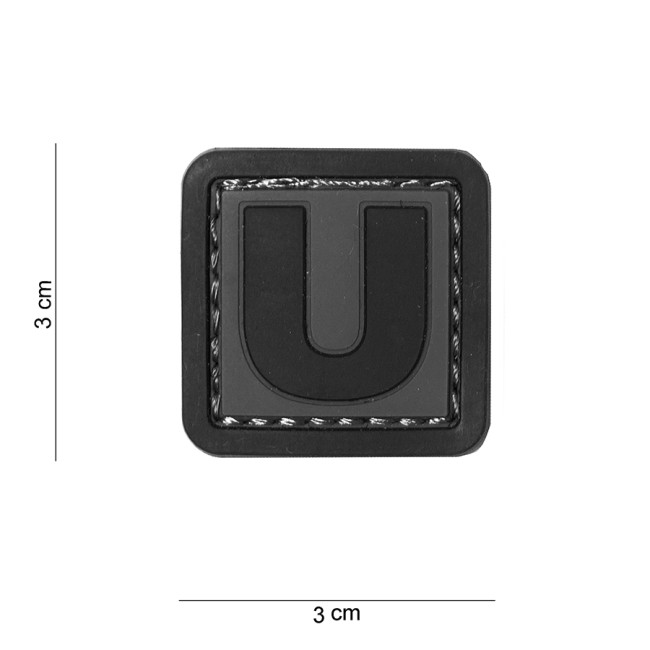 Patch 3D en PVC lettre U - 101 Inc