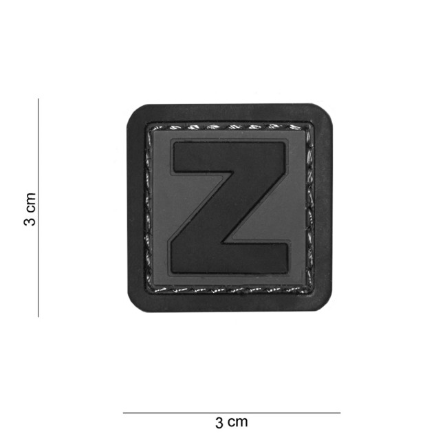 3D PVC-Patch Buchstabe Z - 101 Inc