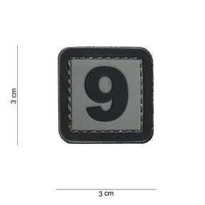 Patch 3D en PVC Chiffre 9 - 101 Inc