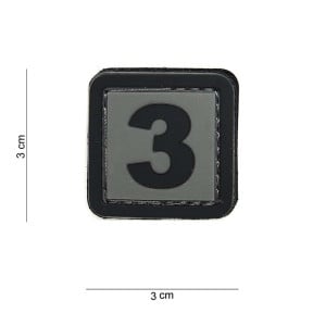 Patch 3D en PVC Chiffre 4 - 101 Inc