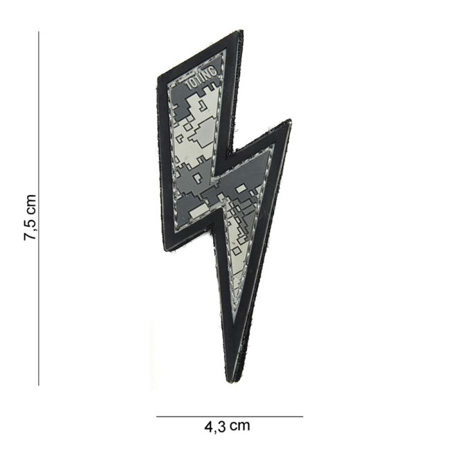 Patch 3D en PVC "Eclair" Acu - 101 Inc