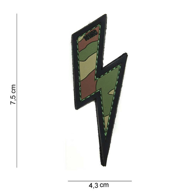 3D PVC Patch "Bliksem" Woodland - 101 Inc