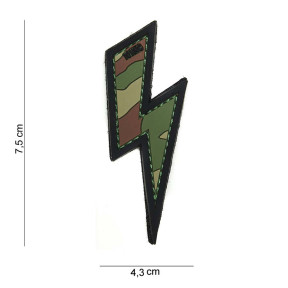 3D PVC Patch "Bliksem" Woodland - 101 Inc