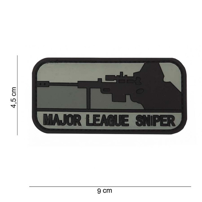 Patch 3D en PVC "Major League Sniper Dark" noir - 101 Inc