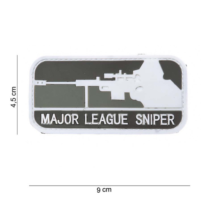 Patch 3D en PVC "Major League Sniper Dark" noir - 101 Inc