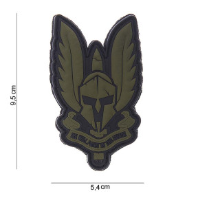 3D Spartan groen PVC patch - 101 Inc