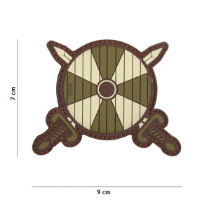 3D-PVC-Patch Wikingerschild grün - 101 Inc