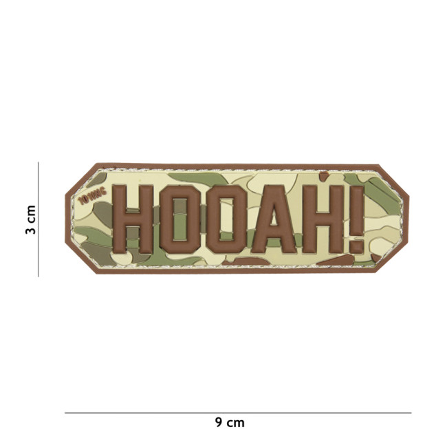 Naszywka 3D PVC "HOOAH" Multi - 101 Inc