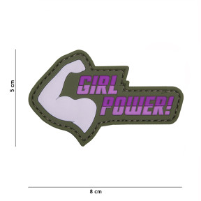 3D PVC-Patch "Girl Power" Pink - 101 Inc