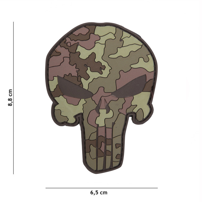 Patch 3D en PVC Punisher italian camo - 101 Inc