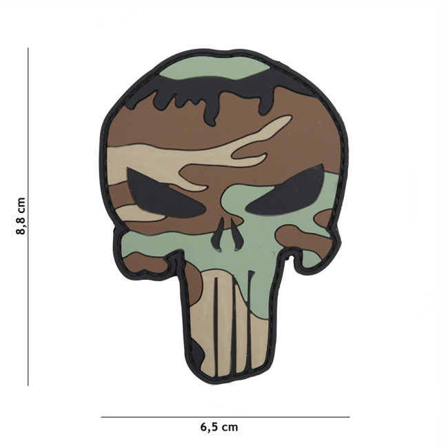 Patch 3D en PVC Punisher italian camo - 101 Inc Patch 3D en PVC Punisher italian camo - 101 Inc