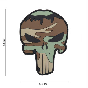 Patch 3D en PVC Punisher woodland - 101 Inc