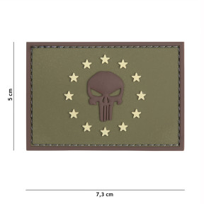 Patch 3D en PVC Punisher EU Vert - 101 Inc