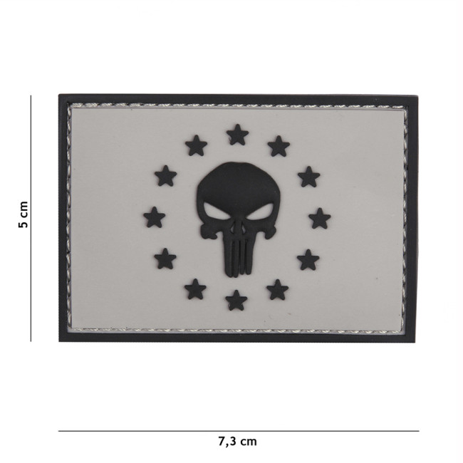 3D PVC-Patch Punisher EU Grau - 101 Inc