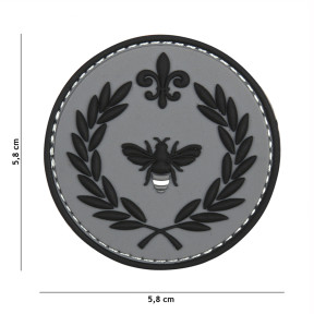 3D PVC Patch Napoleon Biene grau - 101 Inc