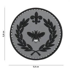 Patch 3D en PVC Napoleon abeille gris - 101 Inc