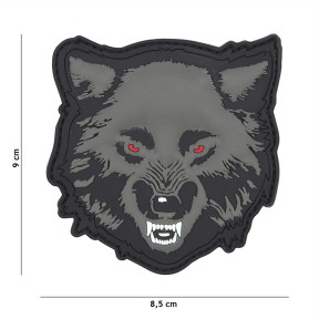 Patch 3D PVC Wilk Szary - 101 Inc