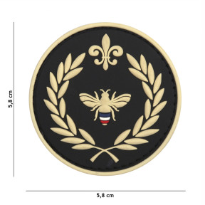 Patch 3D PVC Napoleon abeille Noir - 101 Inc
