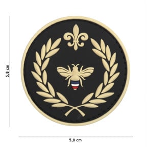Patch 3D PVC Napoleon abeille Noir - 101 Inc