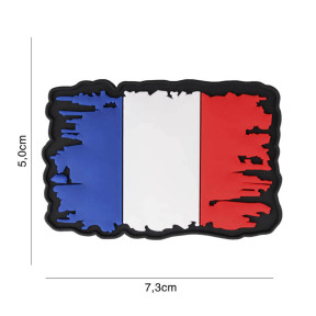 Patch 3D PVC France Vintage - 101 Inc