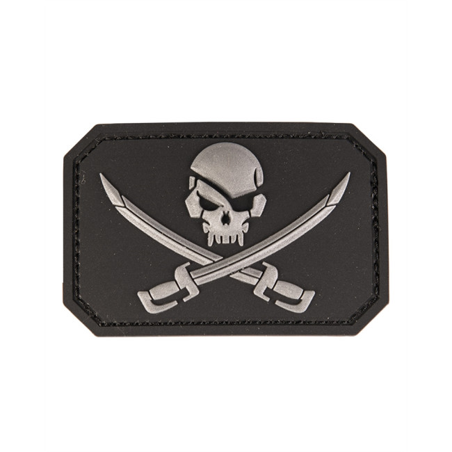 Patch 3D PVC Squelette Noir - Miltec
