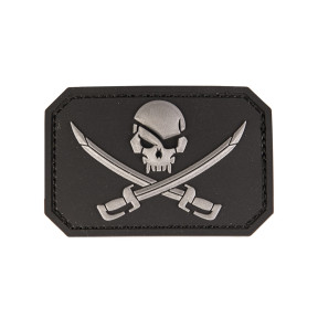 Patch 3D PVC Squelette et Sabre Noir - Miltec