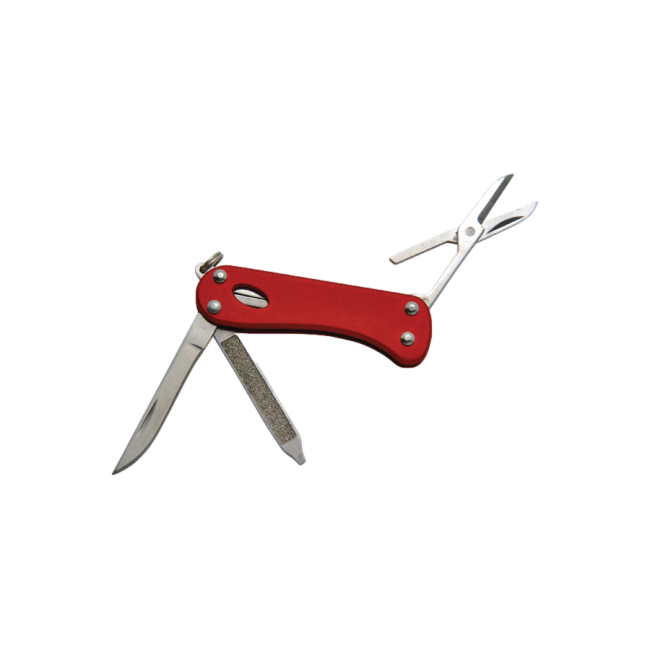 Multifunktionsmesser Mini Barrow rot - Baladéo