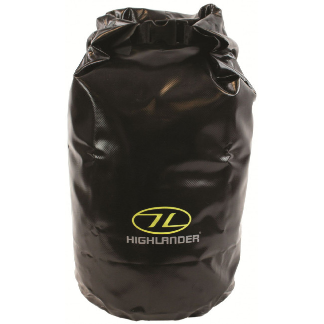 Waterdichte PVC trilaminaat tas 16L zwart - Highlander
