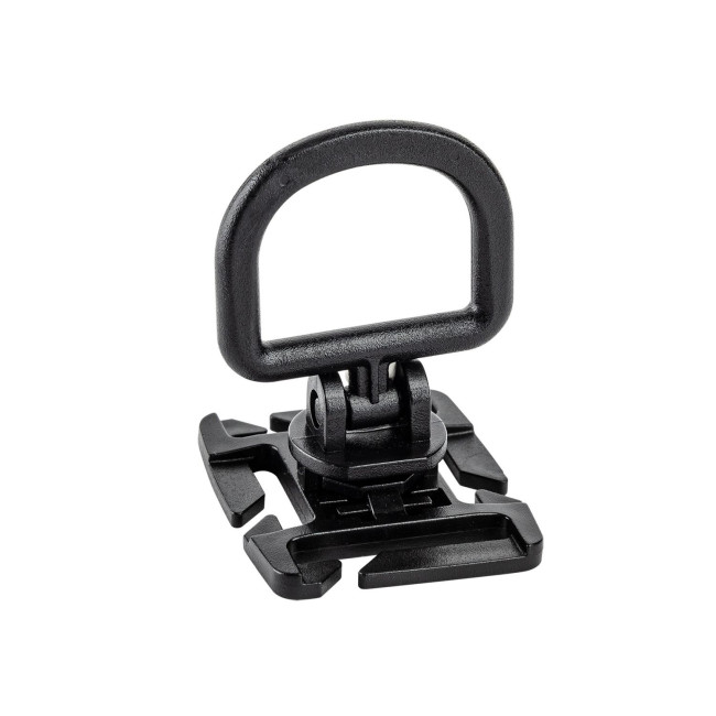Point d'ancrage rotatif D-ring avec fixation pour passant M.O.L.L.E. noir - A10 Equipment