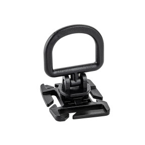Rotierender D-Ring-Ankerpunkt mit schwarzer M.O.L.L.E.-Schlaufenbefestigung - A10 Equipment