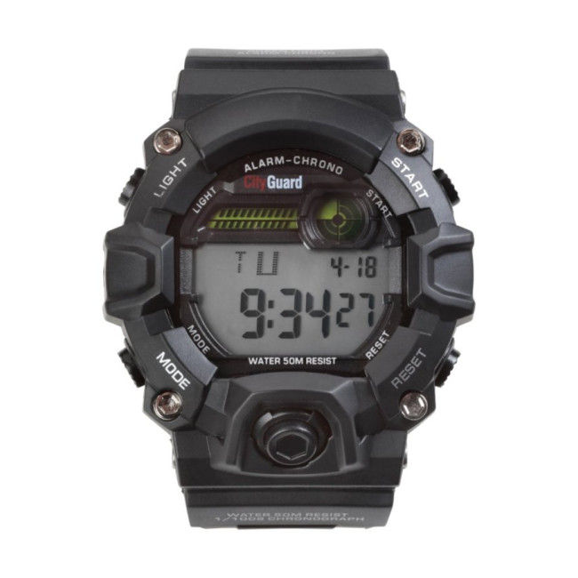 Digitaal horloge zwart - CityGuard