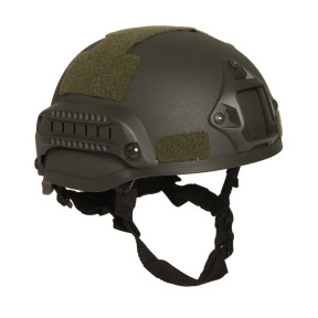Casque M.I.C.H. Vert OD 2002 avec RAILS - Miltec