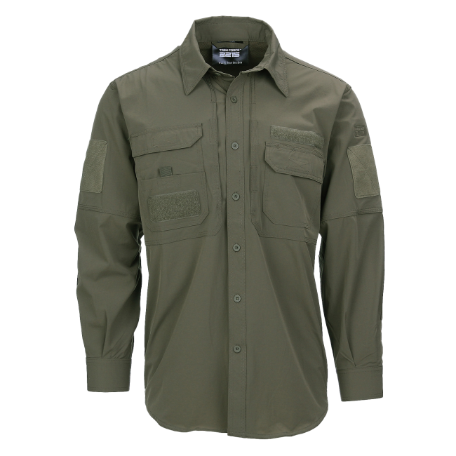 Chemise Bravo One Verte OD - Task Force 2215