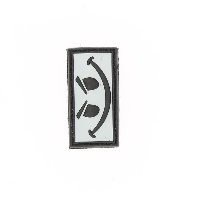 3D PVC Patch Evil Smiley Weiß - 101 Inc