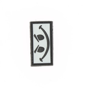 3D PVC Patch Evil Smiley Wit - 101 Inc