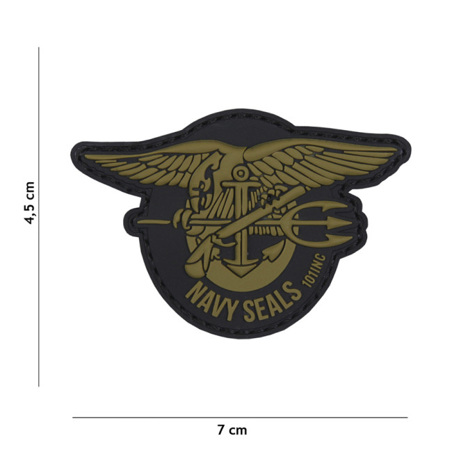 3D PVC Navy Seals Patch Grün - 101 Inc