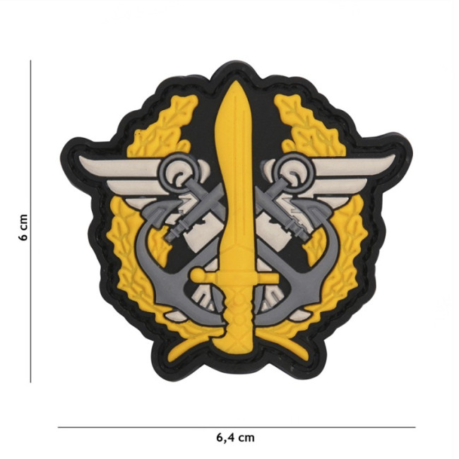 Naszywka 3D PVC Korpus Piechoty Morskiej Logo Żółte - 101 Inc