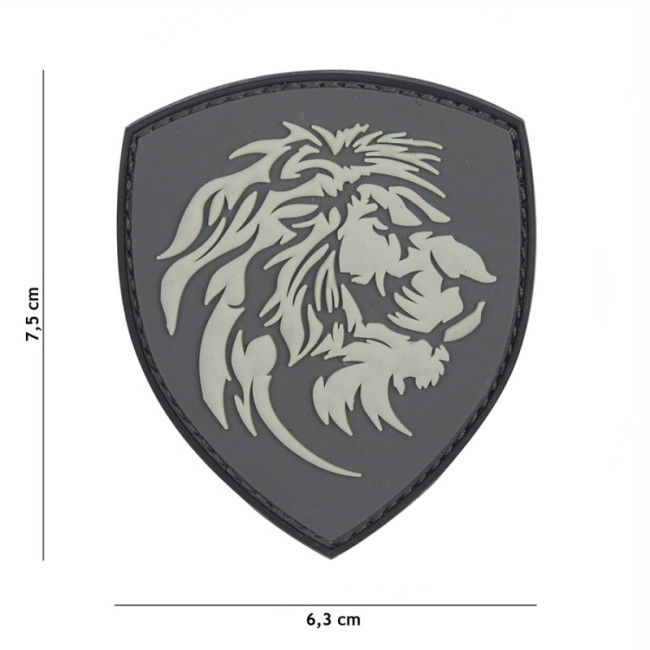 Naszywka 3D PVC Dutch Lion Szary - 101 Inc