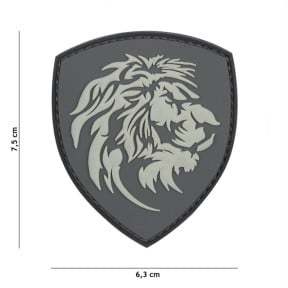 Patch 3D PVC Dutch Lion Gris - 101 Inc